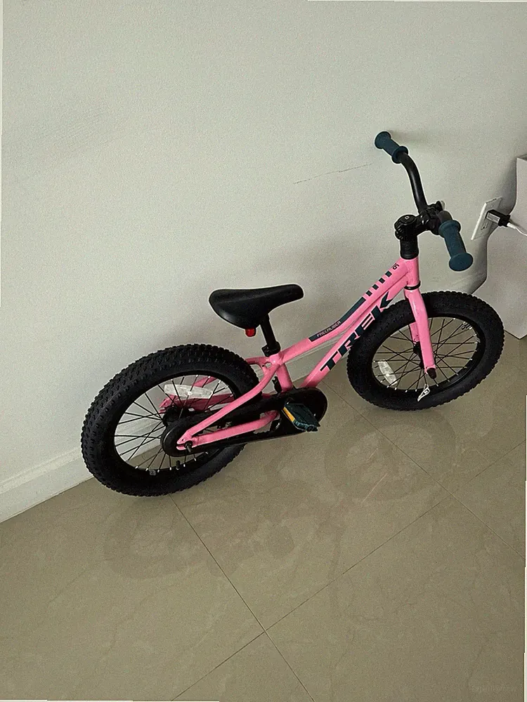 2022 Trek Precaliber 16 in Kids Bike Aluminum Coaster Brake 1 Speed Pink/Black