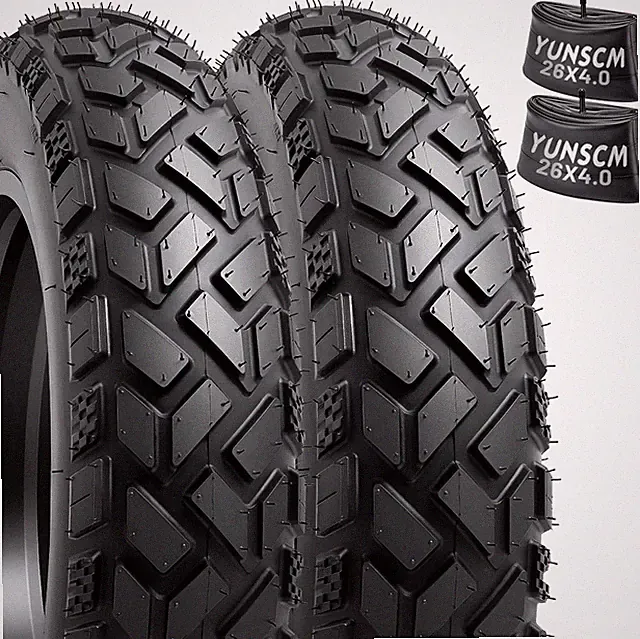 26X4 Fat E-Bike Tires-Heavy Duty, High-Performance 26 X 4.0/102-559 and Bike Tub