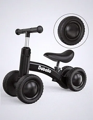 Baby Balance Bike for 1 Year Old Boys Girls, 10-36 Month Toddler Balance Black