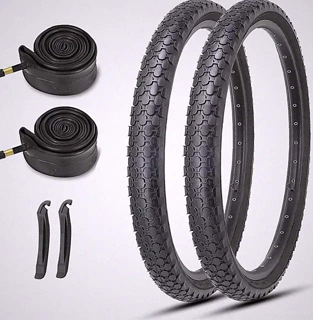Beach Cruiser Bike Tires Kit:24X2.125/26X2.125 Inch Folding Bicycle Tires,Inner