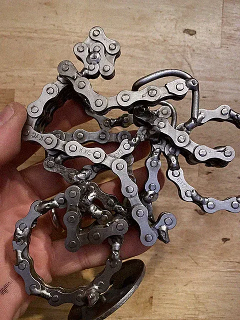 Bicycle Bike Paperweight Sprocket Chain Tour De France Home Office Work Decor US