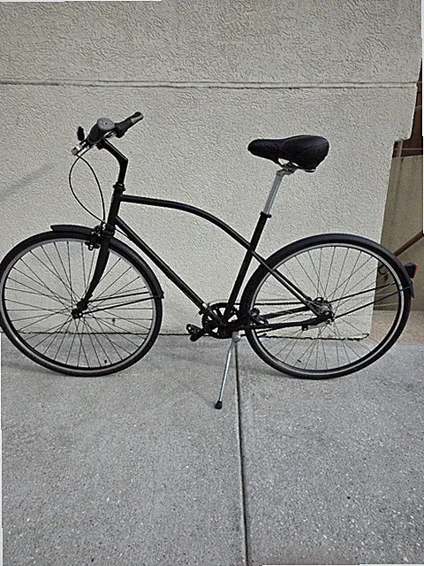 Detroit Bikes A-Type Three Speed One Size Hybrid Frame Black Wheel Size 700