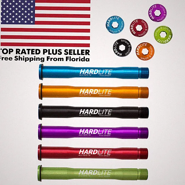 HardLite Front Thru Axle For CX Gravel - E-Thru Road Cyclocross 15mm x 125mm