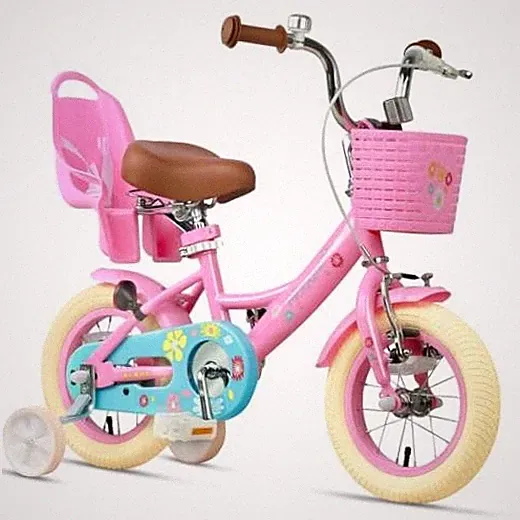 Maggie Girls Bike, 12-20 Inch Kids Bike for Pink 12 Inch With Training Wheels