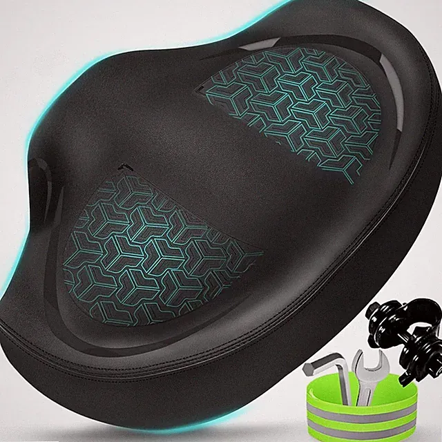 Noseless Bike Seat Cushion for Men & Women - Extra Padding & Comfort Wide