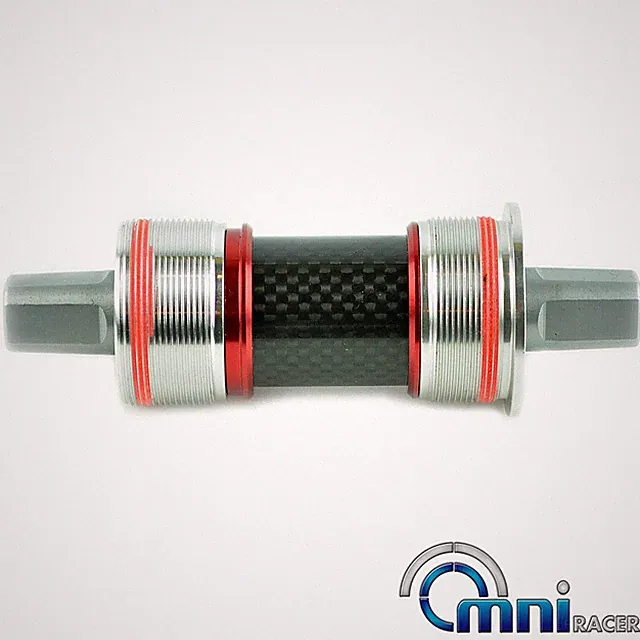 OMNI Racer Cromoly Steel JIS Square Taper Bottom Bracket: 103-127mm Lengths