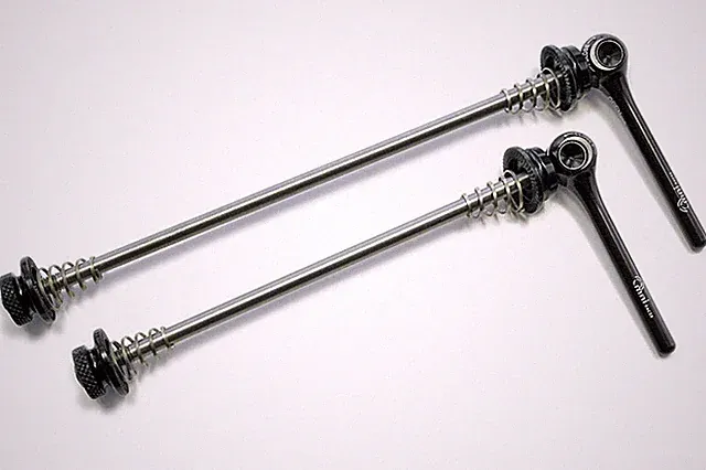 OMNI Racer WORLDS LIGHTEST Race-Lite Titanium Alloy Road MTB Skewers BLACK 46g