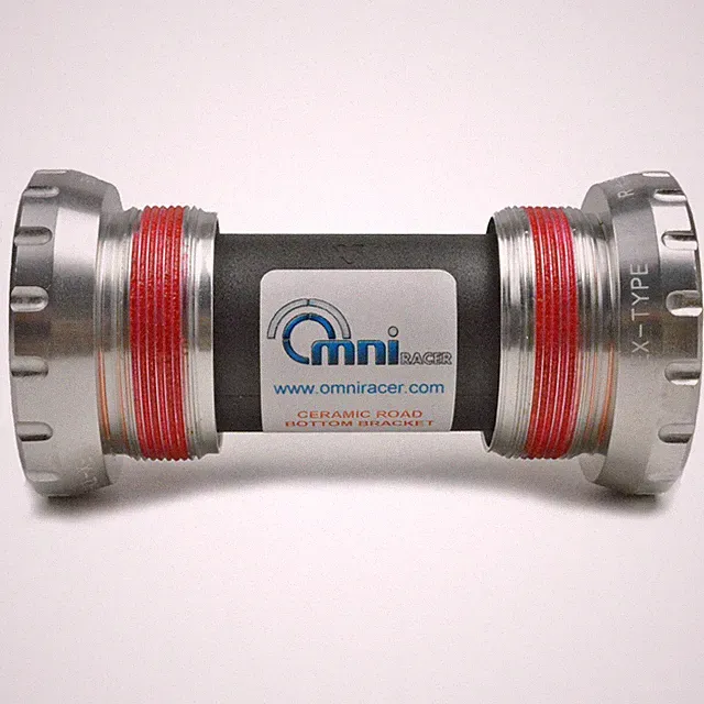 OMNI Racer WORLDS LIGHTEST Ti CERAMIC Bottom Bracket Fit Dura Ace Ultegra SILVER
