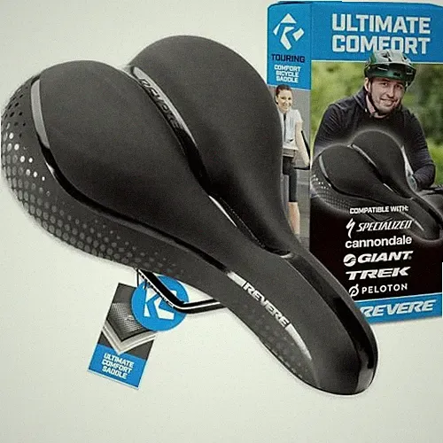 Revere Bike Seat Performance Memory Foam, Anti Vibration Suspension Touring