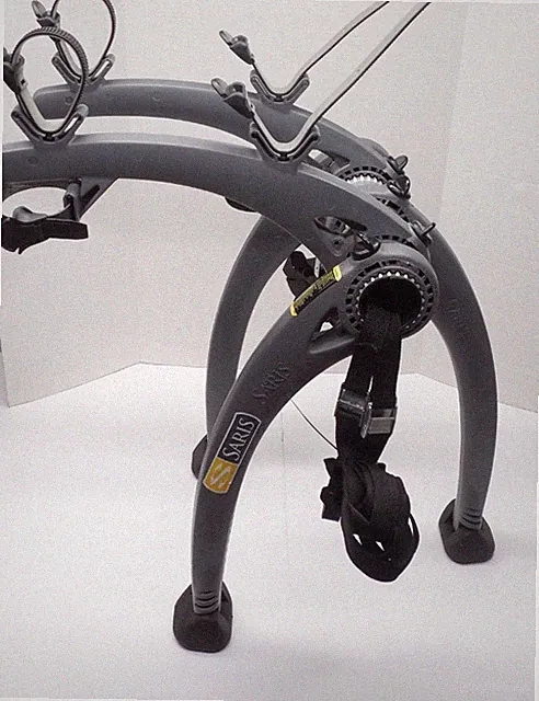 Saris Bones 2 Bike Trunk Mount Car Rack Folding Bicycle Carrier Gray Adjustable