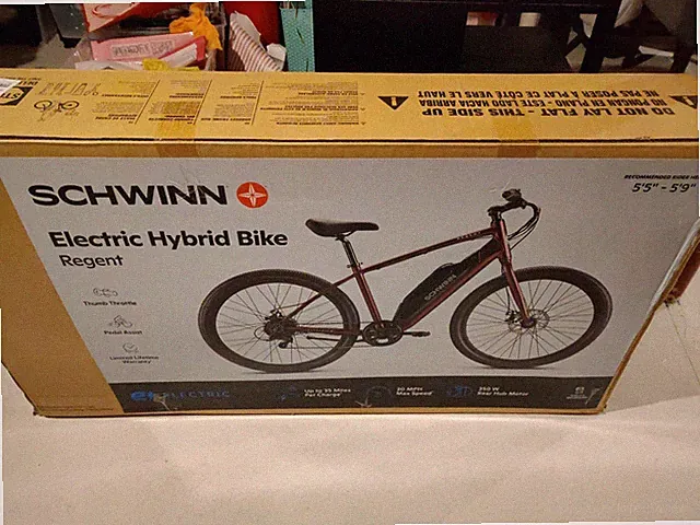SCHWINN REGENT 27.5" ADULT HYBRID BIKE - DARK RED