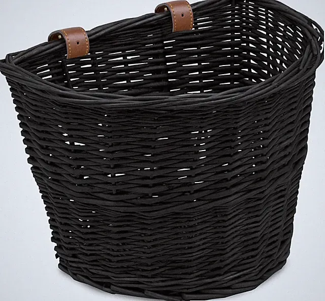 Wicker Bike Basket Front Cargo for Women and Men, Fits Most Bicycles, Beach Crui